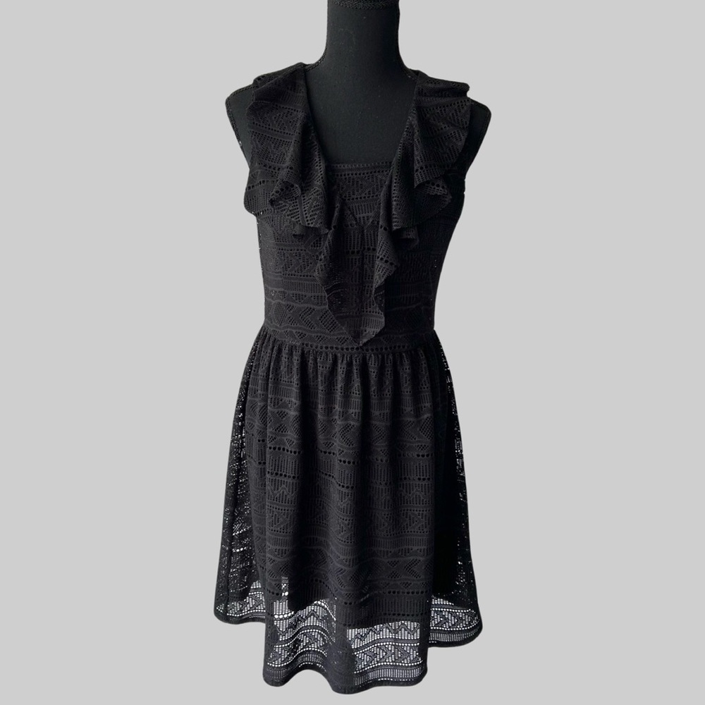 Molly Bracken Ruffles Sleeveless Lace Dress